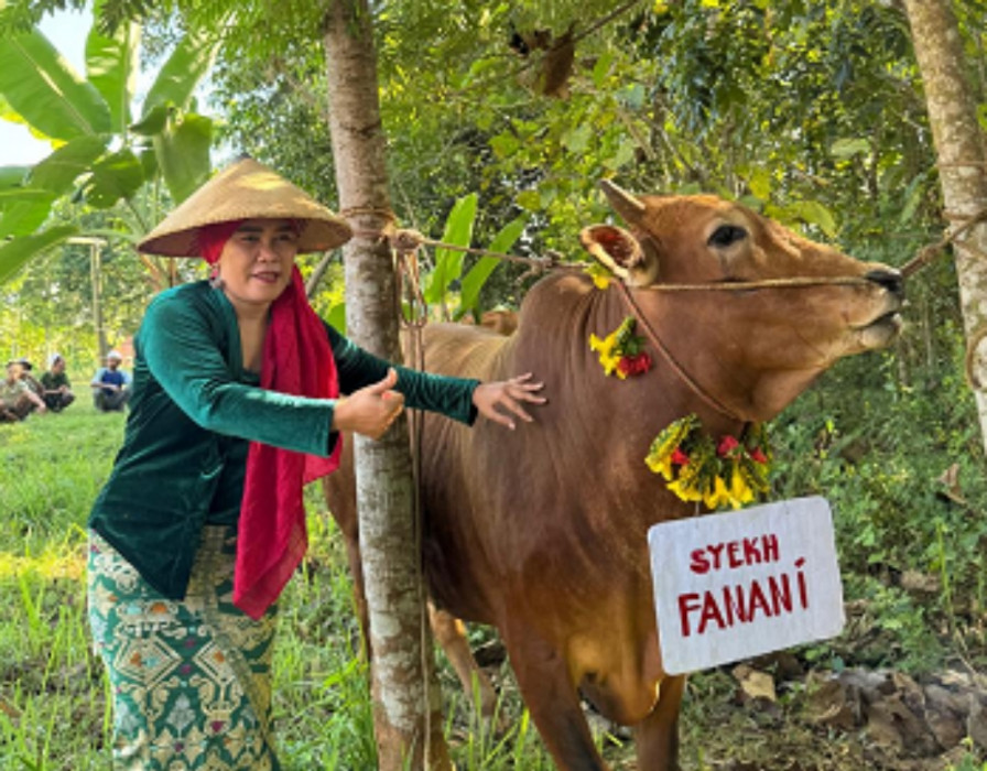 Kedermawanan Bunda Halimah, Berkurban 8 Ekor Sapi dan 2 Ekor Kambing